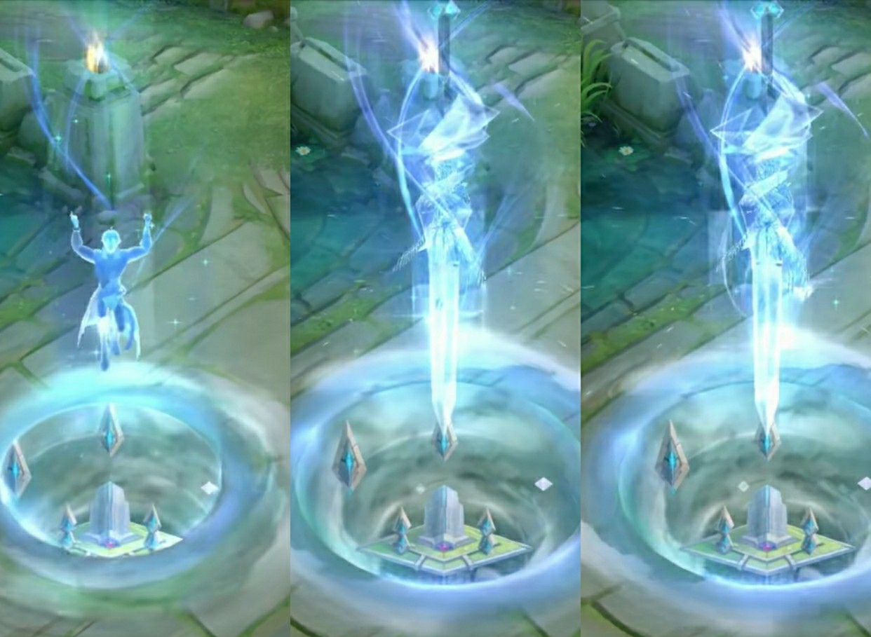 待机及被击败:出城加速:【特效彩蛋】曳影剑在过去,曾被铸造成不同